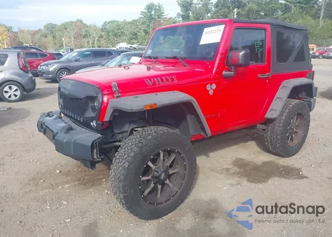2014 Jeep Wrangler Willys Wheeler из США, поврежденный, VIN 1C4AJWAG4EL322761